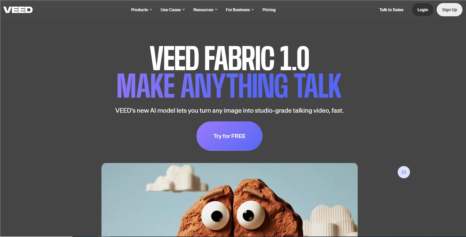 VEED发布Fabric 1.0，图片转生成会说话视频