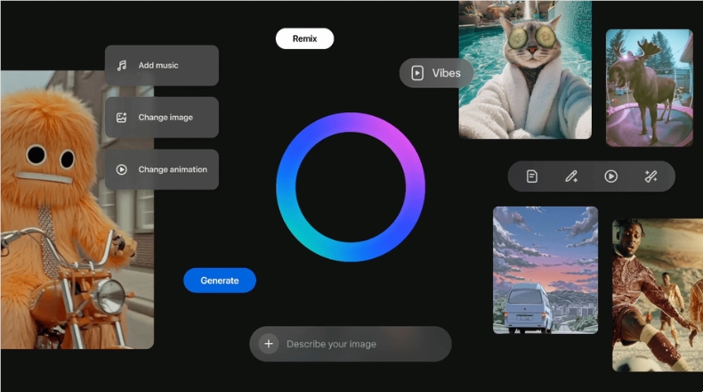 Meta推Vibes平台，轻松创作分享AI短视频