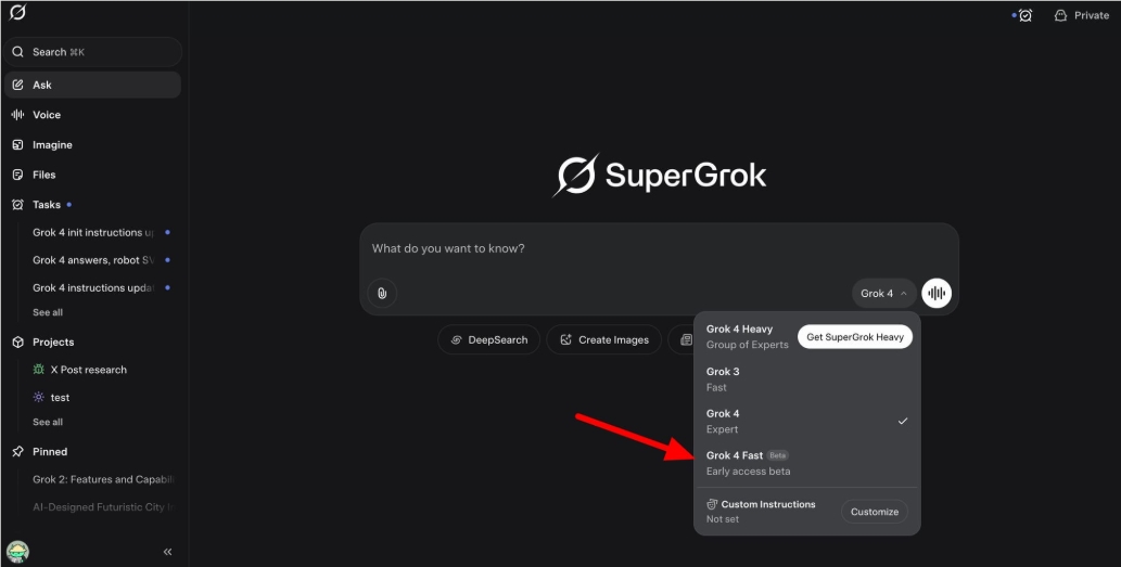 xAI发布Grok4Fast：速度提升10倍，简化输出