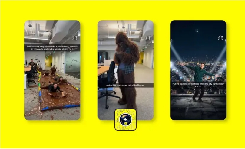 Snapchat免费开放“Imagine Lens”，AI图像生成全民可用