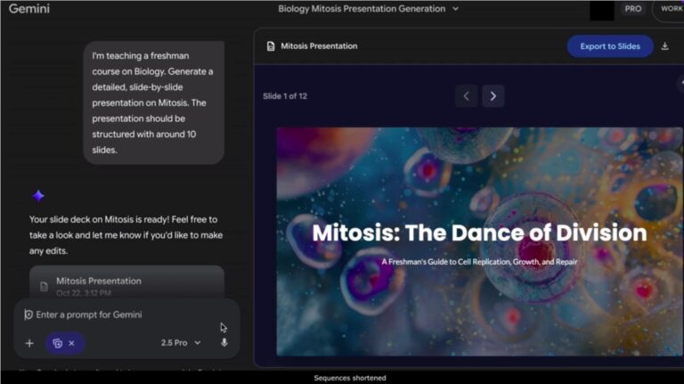 谷歌Gemini新功能上线，快速生成幻灯片演示文稿