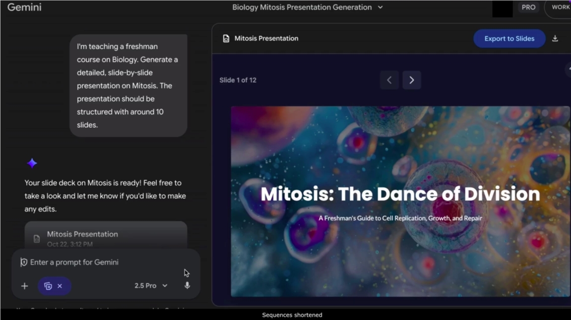 谷歌Gemini新功能上线,快速生成幻灯片演示文稿