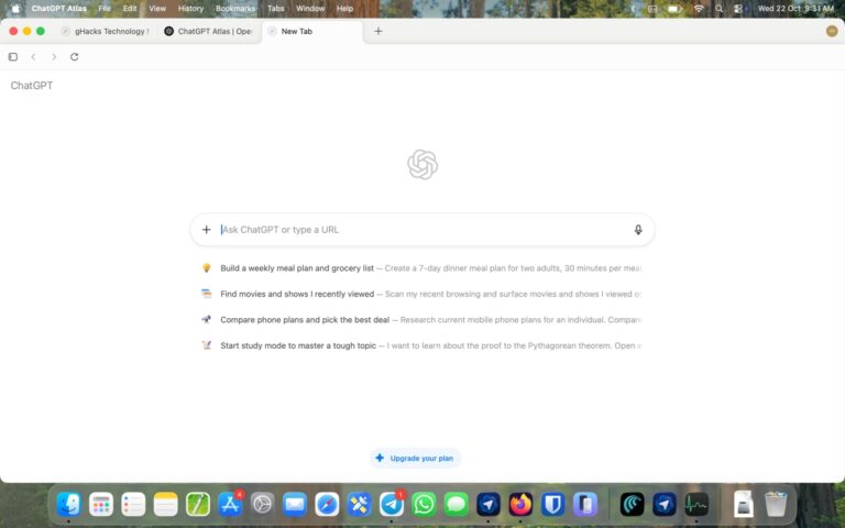 OpenAI推多项改进，优化ChatGPT Atlas浏览器体验
