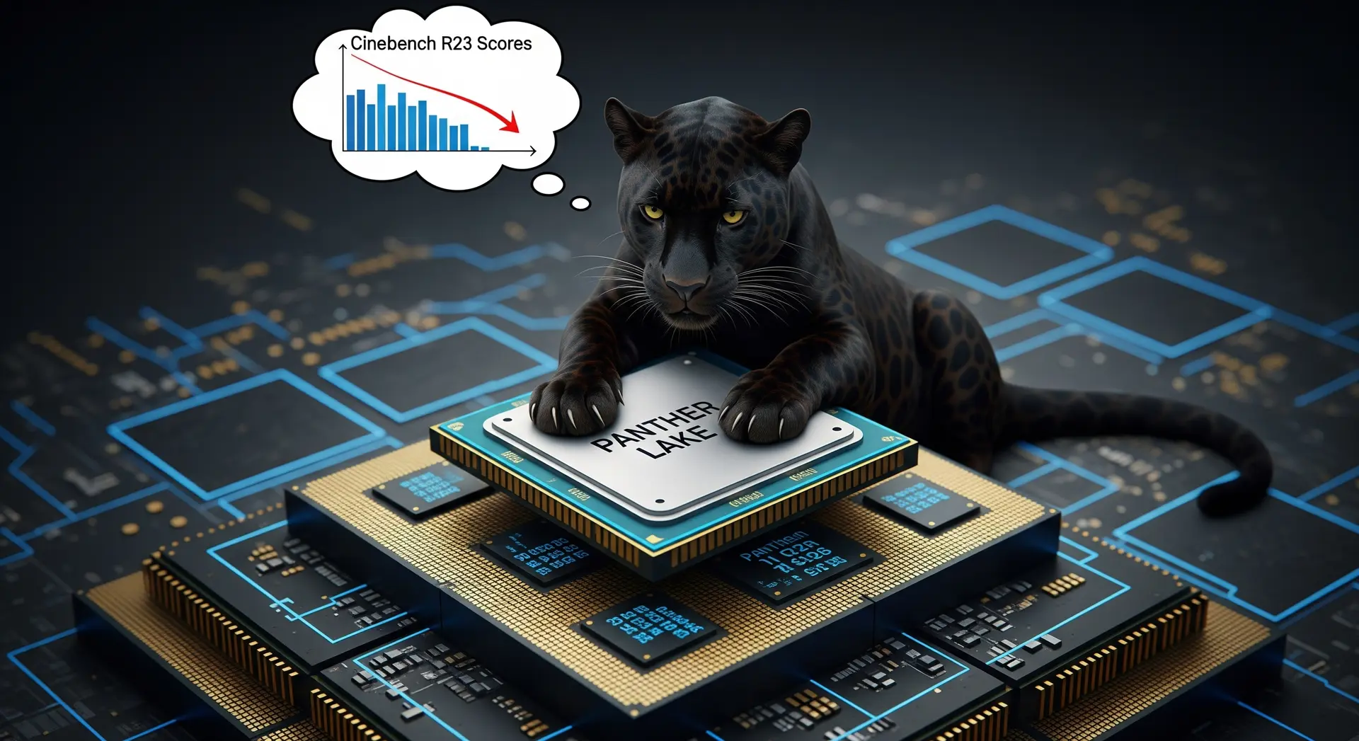 英特尔Panther Lake CPU早期测试成绩低于预期