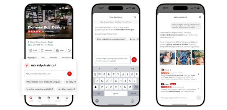 Yelp升级AI助手，推出多项新功能