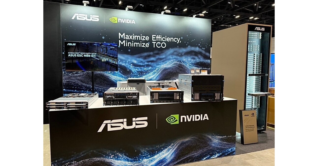 华硕发布AI工厂及NVIDIA HGX B300系统新服务器