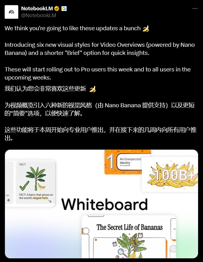 Google NotebookLM推动漫风格视频，AI生成多艺术风格