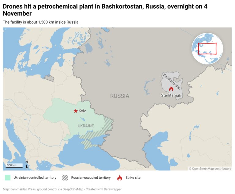 乌克兰无人机袭击俄石油化工重镇，斯特里塔马克工厂受损