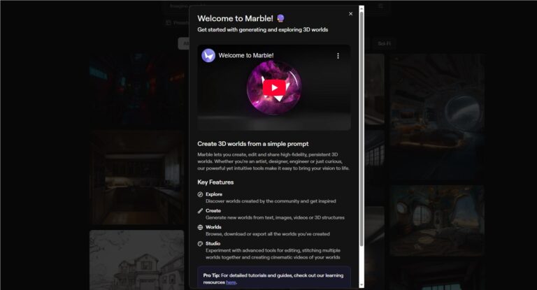 李飞飞World Labs推出Marble，多输入生成3D世界模型