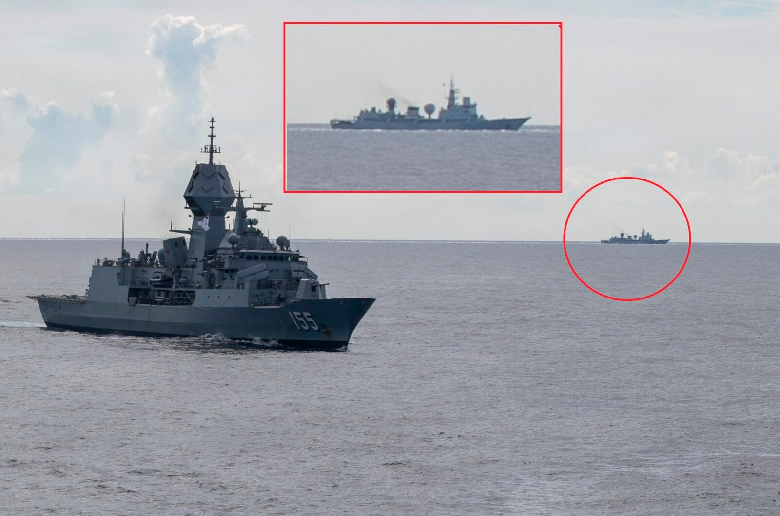 中国电子侦察船跟踪美澳菲联合军演