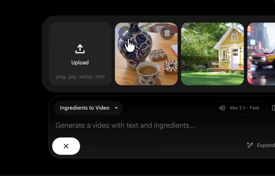 谷歌Flow集成Nano Banana模型，一键生成动态视频素材
