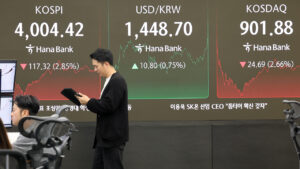 韩国股市因AI泡沫担忧大跌近3%，韩元创7个月新低