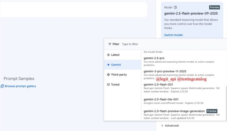 谷歌Gemini 3 Pro预览版现身，支持百万级上下文窗口