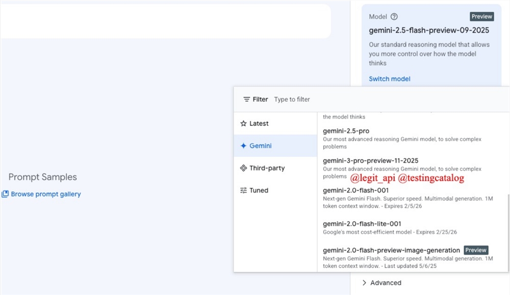 谷歌Gemini 3 Pro预览版现身，支持百万级上下文窗口