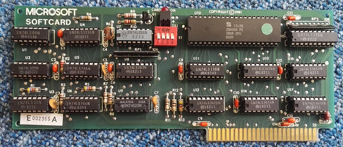 微软首款硬件Z-80 SoftCard，意外成80年代摇钱树