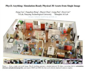 南大与上交发布PhysX-Anything，单图生成3D资产，显式保留物理参数