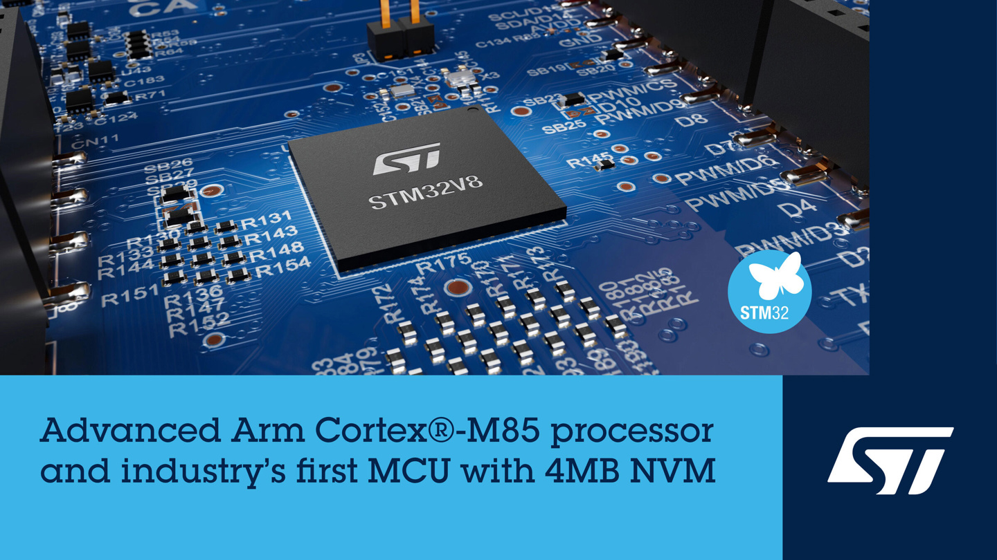 意法首发18nm STM32V8，性能最强MCU