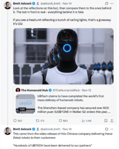 人形机器人量产交付视频遭Figure创始人公开质疑造假，优必选回应
