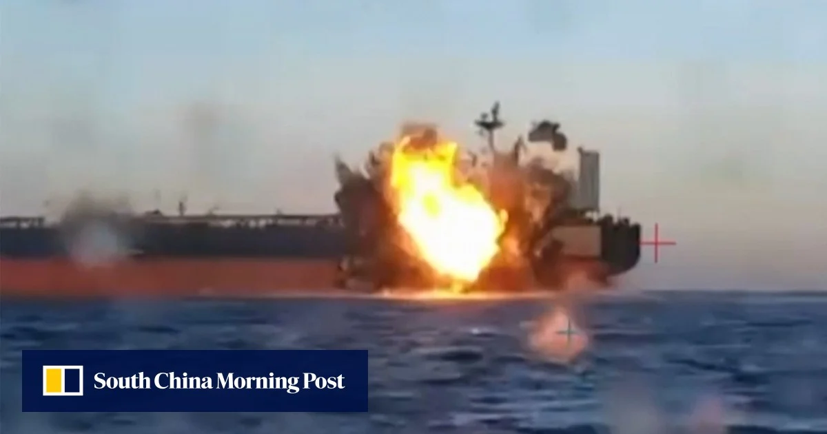 乌克兰无人机袭击黑海俄油轮