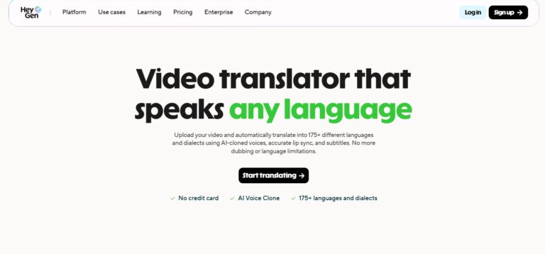 HeyGen发布AI视频翻译，跨语言交流无缝对接