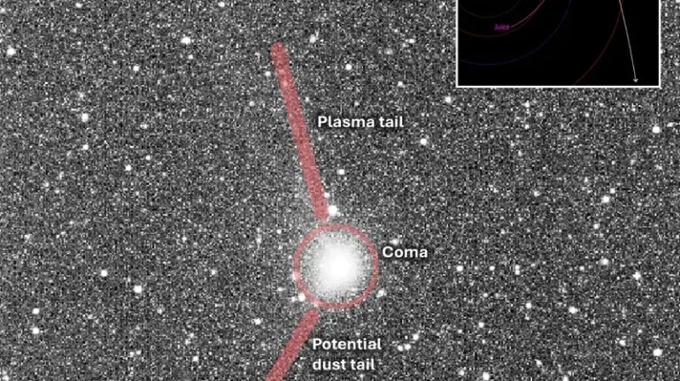 NASA与ESA发布星际彗星3IATLAS最新影像