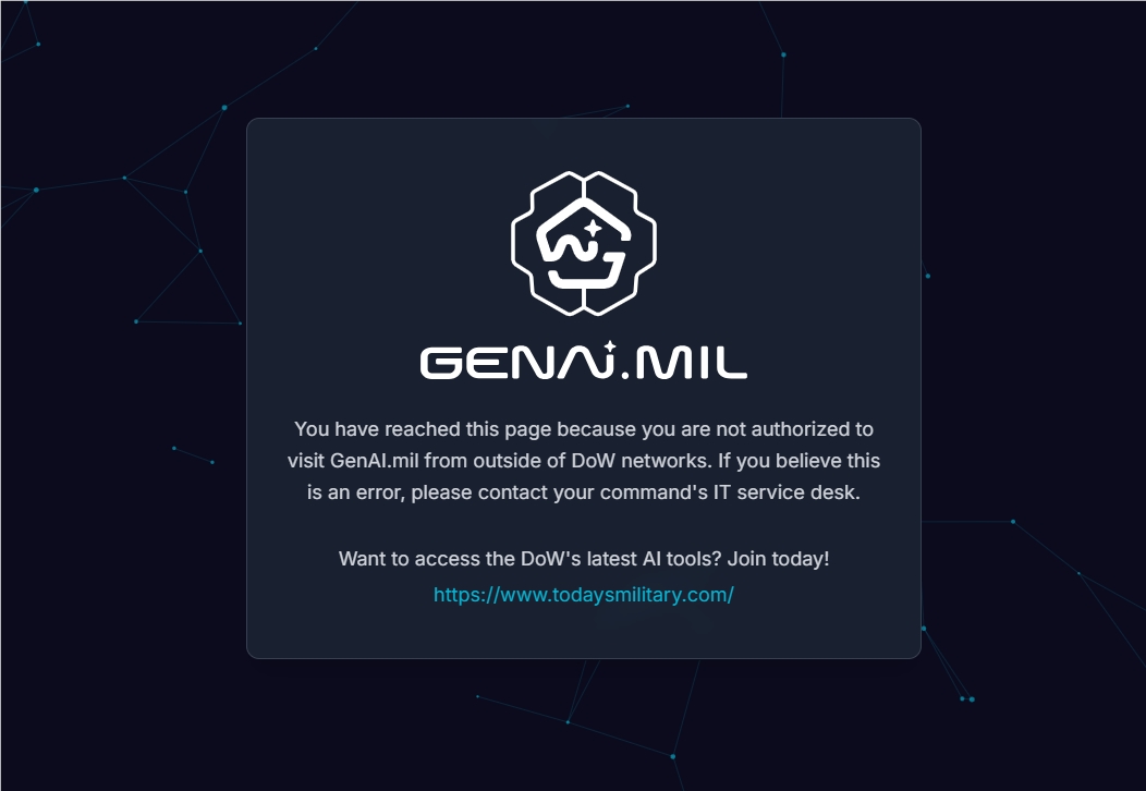 美军推GenAI.mil平台，谷歌Gemini首入驻