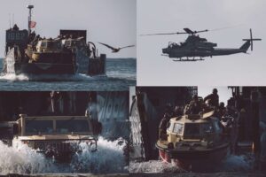 美军在波多黎各近委内瑞拉海域演练登陆战术