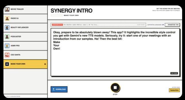 Google推Gemini TTS 2.5支持情绪语音与多角色切换
