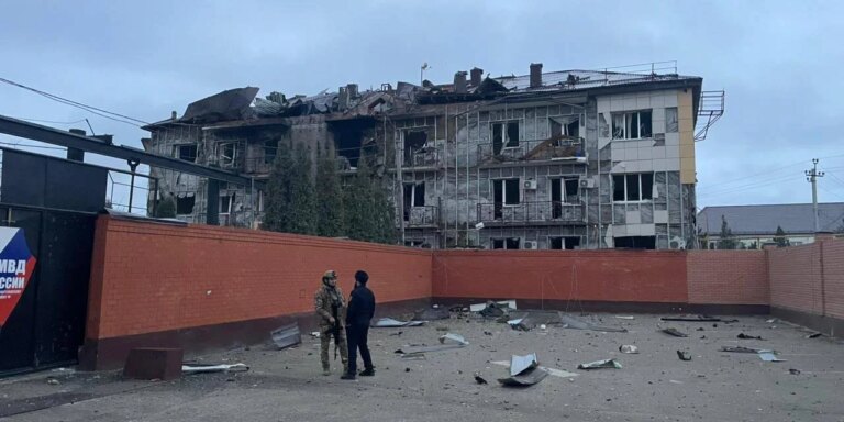 无人机夜袭车臣，FSB大楼受损