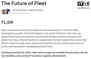 JetBrains终止Fleet转向AI智能体开发平台