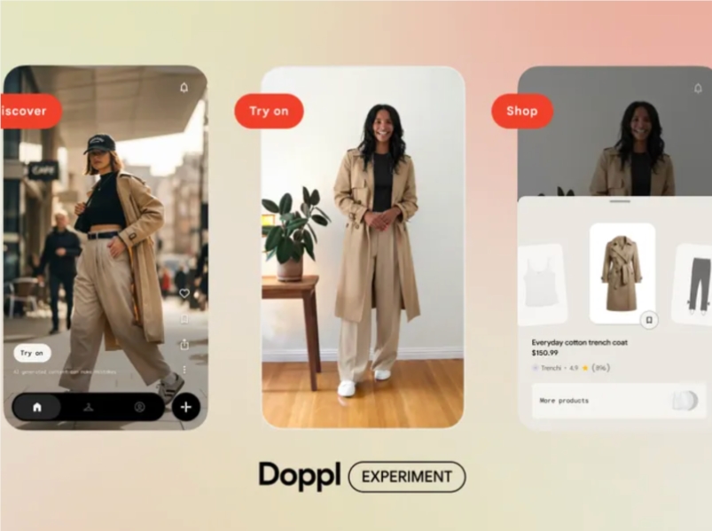 谷歌推Doppl新功能，AI助你虚拟试穿