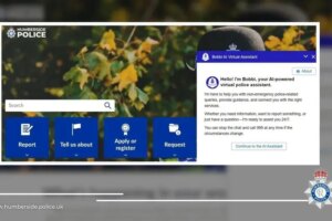 胡姆伯赛德警方试用新型AI虚拟助手服务