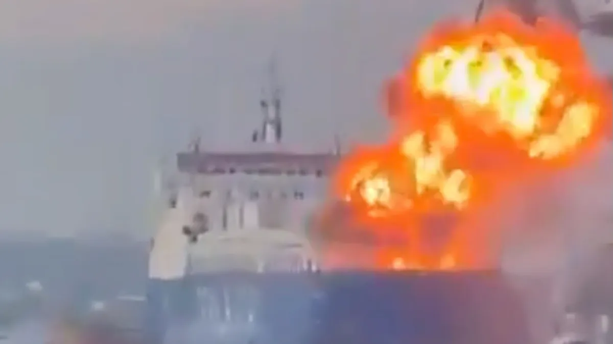 俄报复性袭击升级黑海航运战